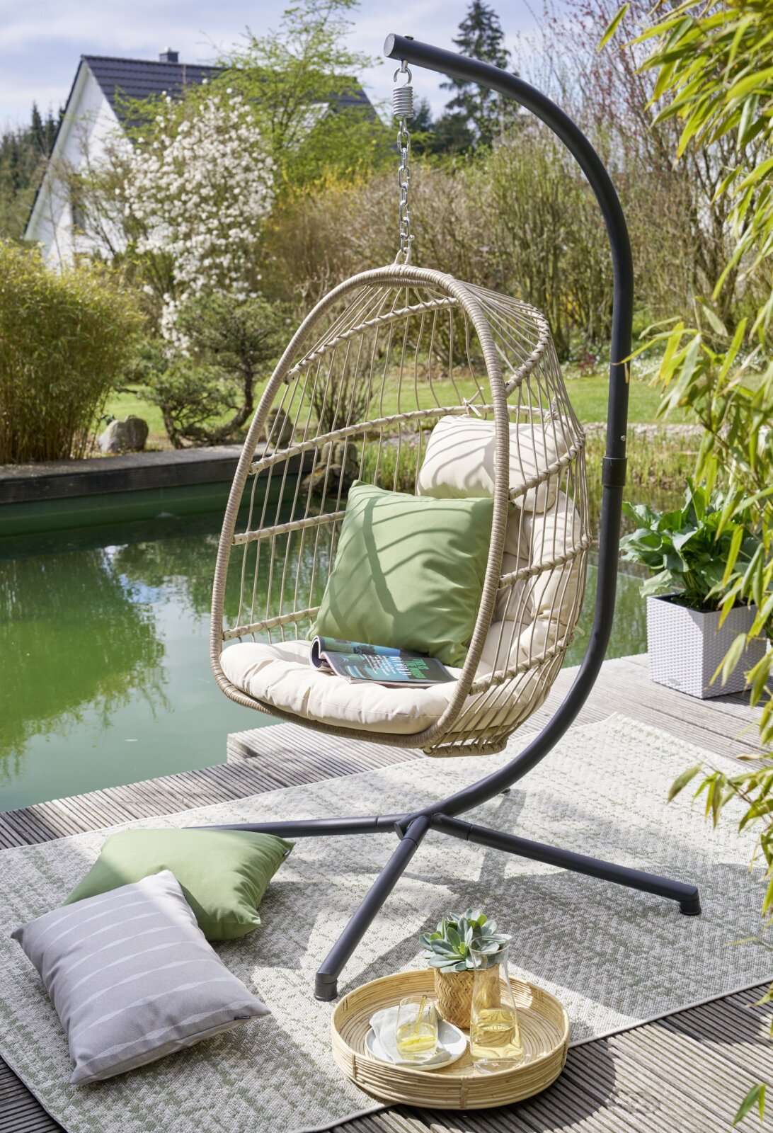 H.O.C.K. Classic Uni Outdoor Kissen 50x50cm lindgrün C89