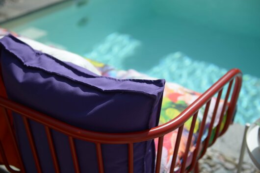 H.O.C.K. Classic Uni Outdoor Sitzkissen CLOU 40x40x5cm lila ultraviolet C114
