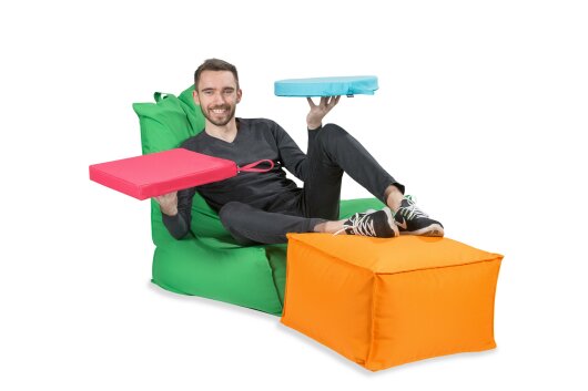 H.O.C.K. Miami Outdoor Blobby Sitzsack ca. 95x95x80cm Lounge-Sessel grün 11-6007 wasserabweisend