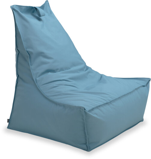 H.O.C.K. Miami Outdoor Blobby Sitzsack ca. 95x95x80cm Lounge-Sessel grau-blau 10-5018 wasserabweisend