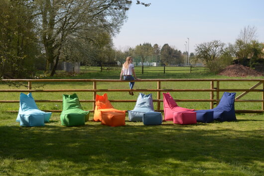 H.O.C.K. Miami Outdoor Blobby Bean Cube ca. 55x55x35cm Hocker wasserabweisend