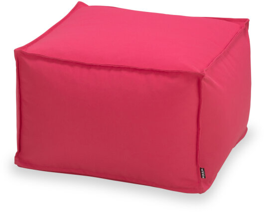 H.O.C.K. Miami Outdoor Blobby Bean Cube Pouf ca. 55x55x35cm pink/ rosa 1986 Cube wasserabweisend