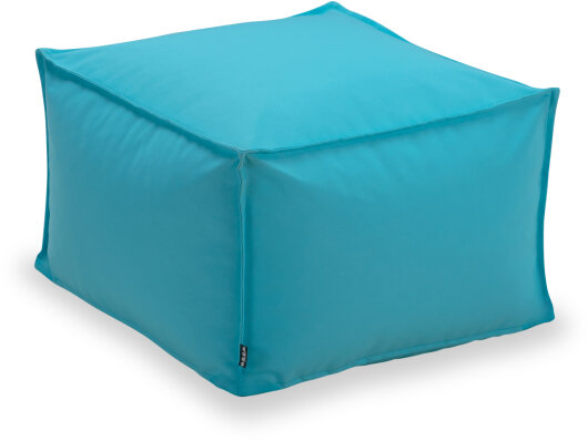 H.O.C.K. Miami Outdoor Blobby Bean Cube Pouf ca. 55x55x35cm türkis 11-5004 Cube wasserabweisend