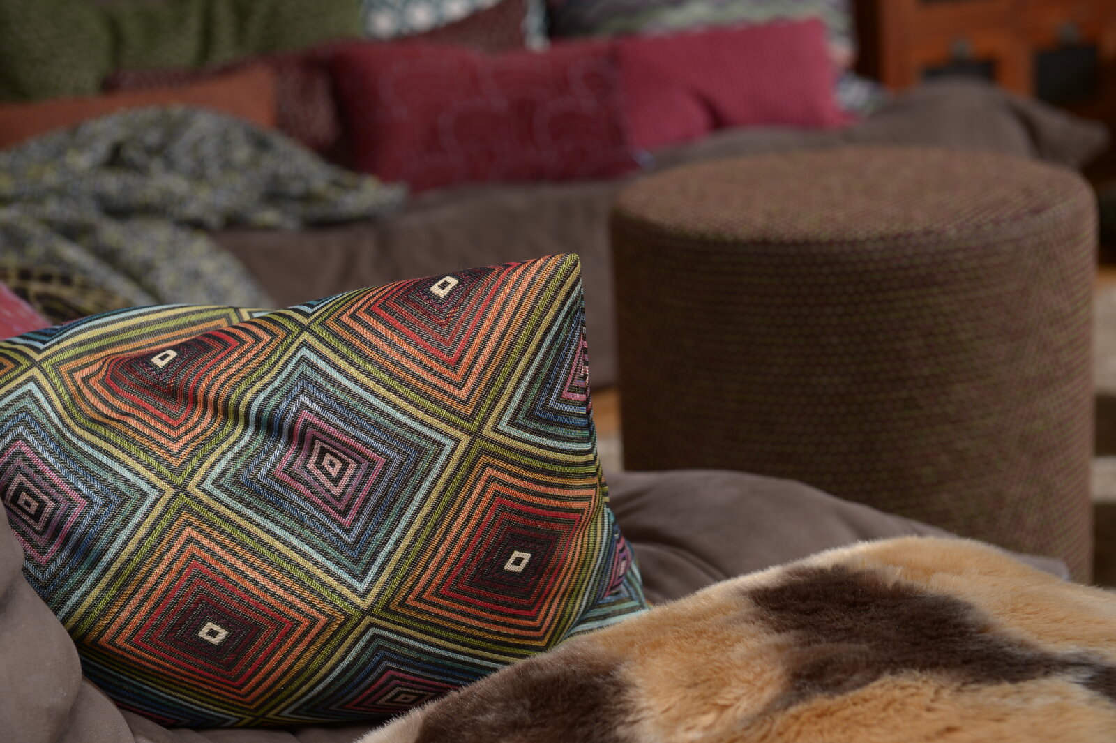 H.O.C.K. Selin Kissen 60x40cm multicolor boho