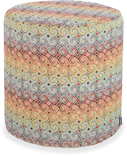 H.O.C.K. Taner Hocker rund Pouf ø45x45cm multicolor boho