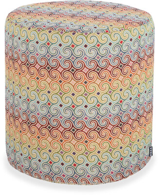 H.O.C.K. Taner Hocker ø45x45cm multicolor boho