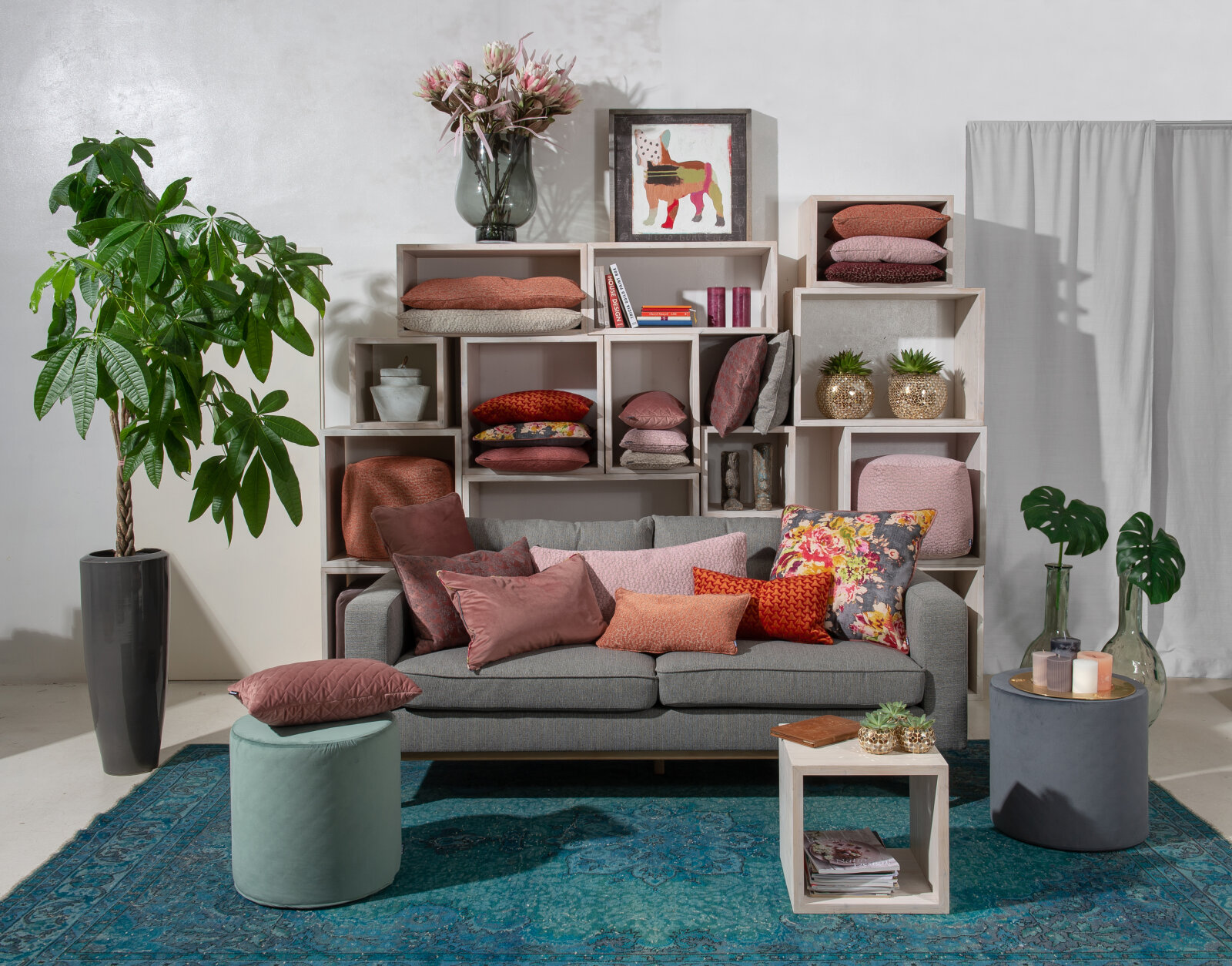 H.O.C.K. Sheffo Kissen 50x50cm rose 8