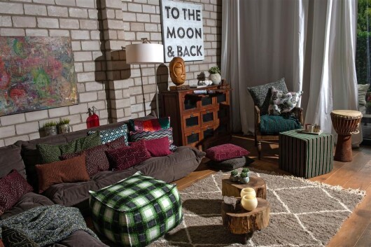 H.O.C.K. Scorpio Bean Cube Pouf 55x55x35cm green col. 2