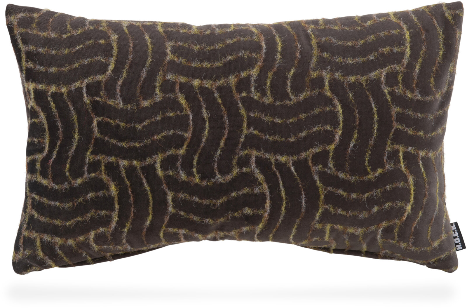 H.O.C.K. Fugato Kissen 50x30cm olive-brown 18