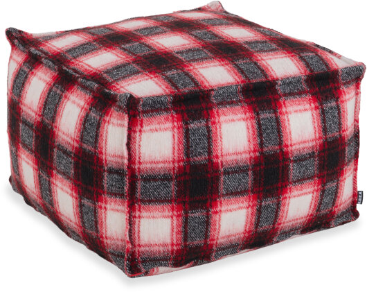 H.O.C.K. Scorpio Bean Cube Pouf 55x55x35cm red col. 3