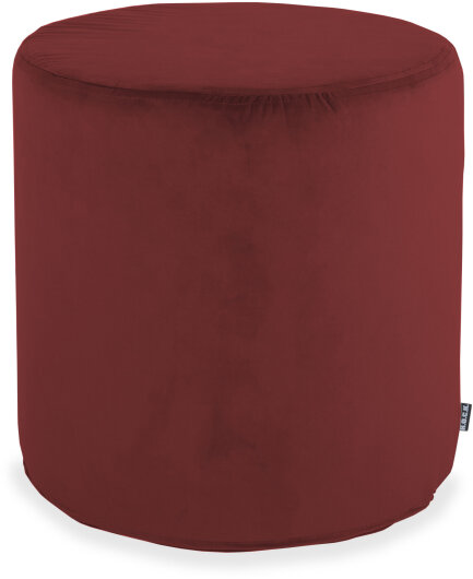 H.O.C.K. Nobile Samt Hocker rund Pouf ø45x45cm indian-red