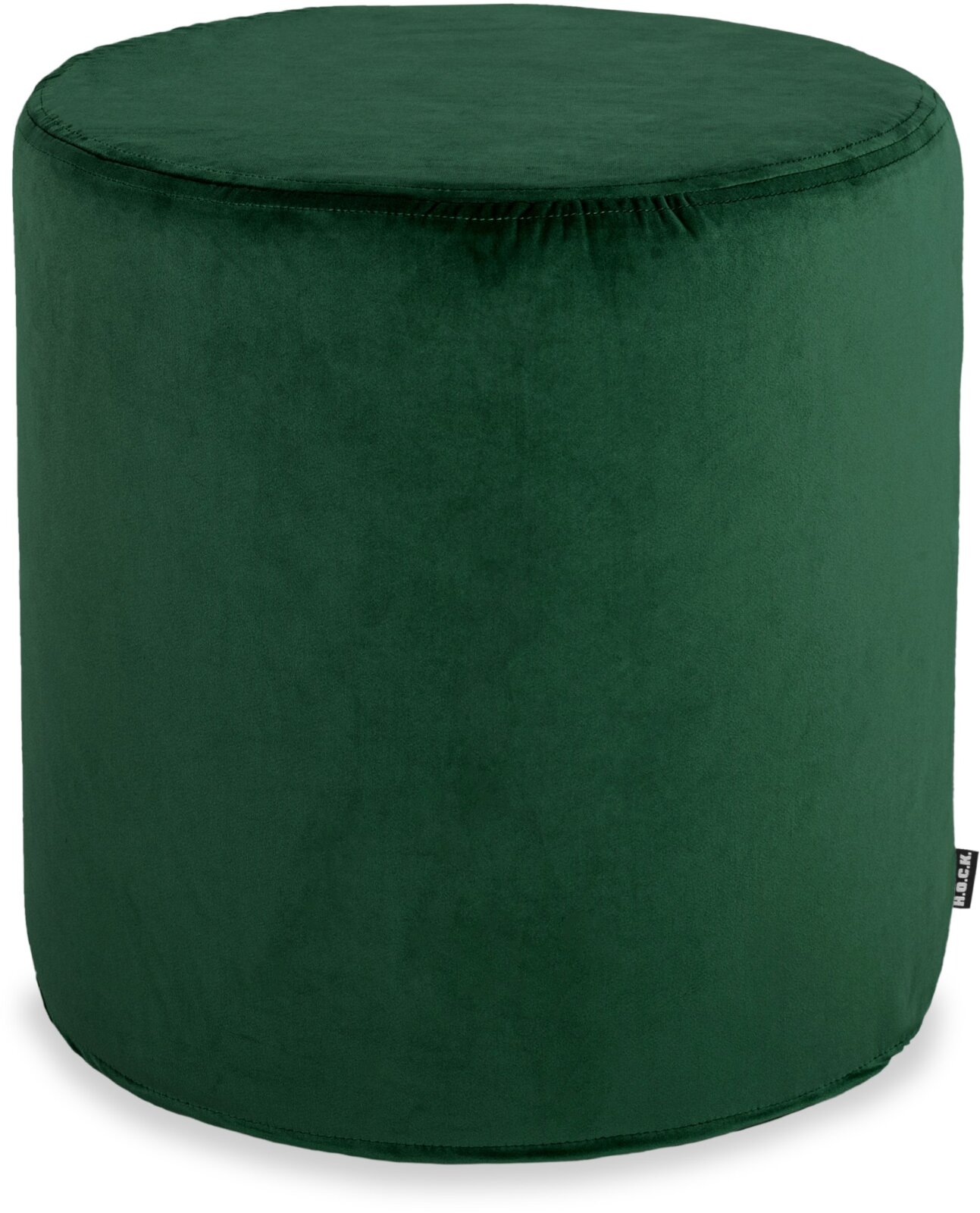 H.O.C.K. Nobile Samt Hocker rund Pouf ø45x45cm dark sea green