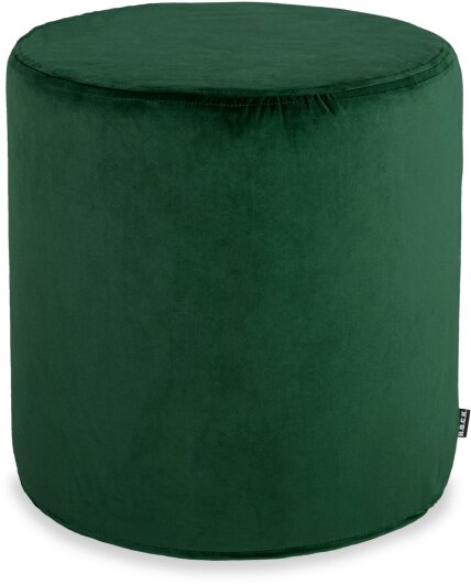 H.O.C.K. Nobile Samt Hocker rund Pouf ø45x45cm dark sea green