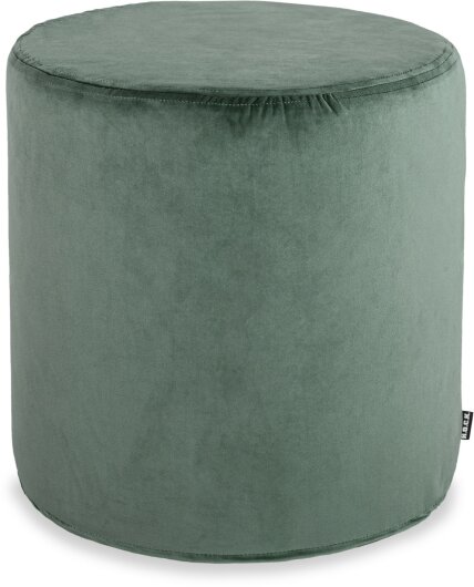 H.O.C.K. Nobile Samt Hocker rund Pouf ø45x45cm lindgrün-pale green