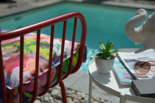 H.O.C.K. Beach Life Outdoor Matratzenkissen 50x50x10cm Flower
