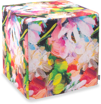 H.O.C.K. Beach Life Outdoor Hocker eckig 45x45x45cm Flower