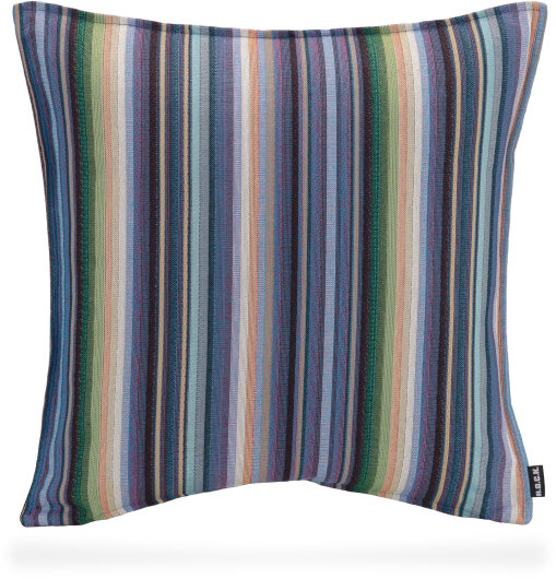H.O.C.K. Blondie Kissen blau gestreift multicolor 50x50 mit Biese col. 3