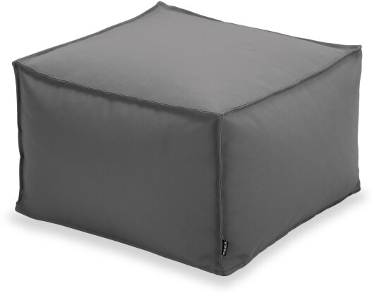 H.O.C.K. Miami Outdoor Blobby Bean Cube Pouf ca. 55x55x35cm smoke anthrazit 11-7004 Cube wasserabweisend