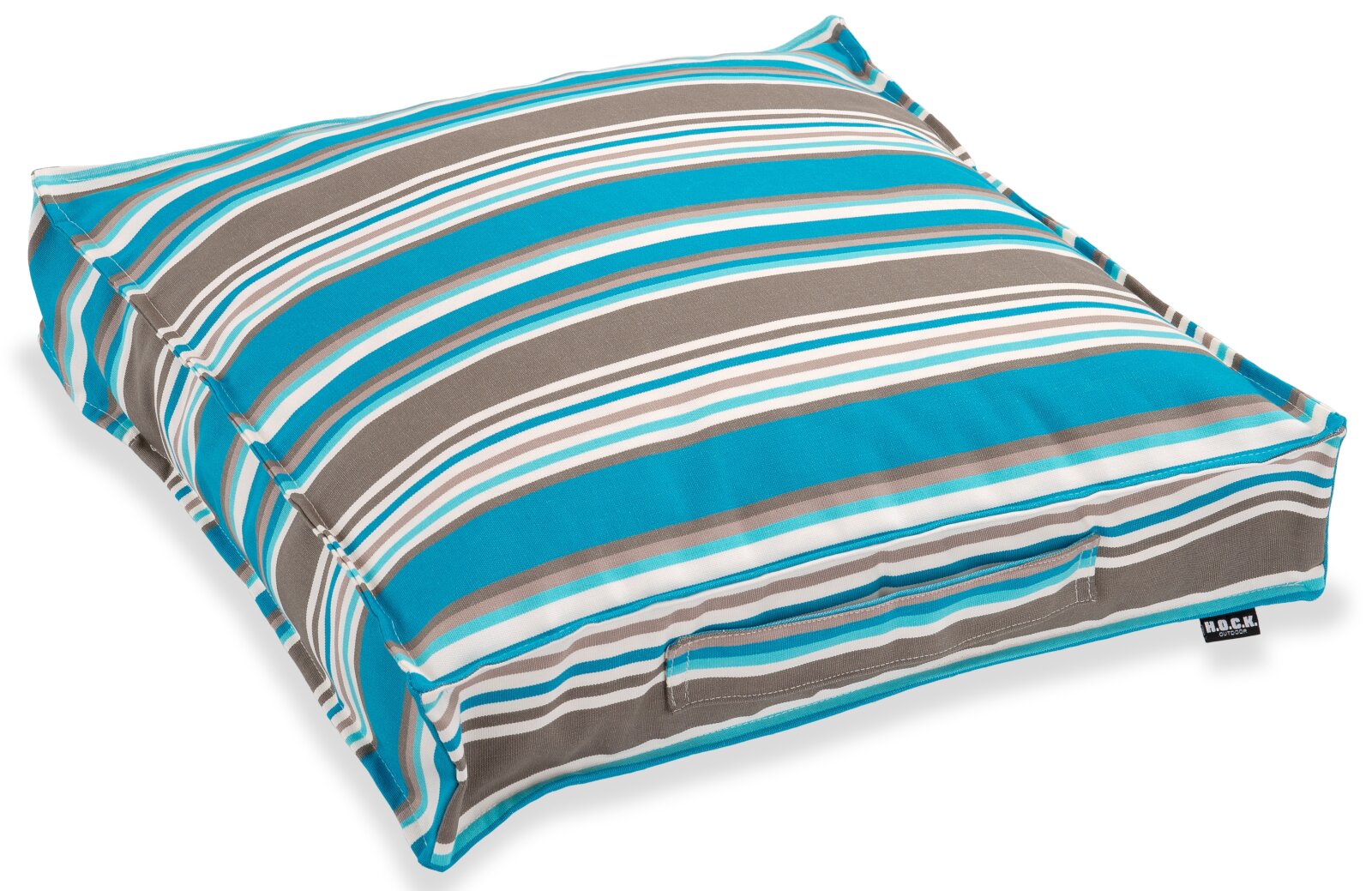 H.O.C.K. Yucatan Outdoor Matratzenkissen 50x50x10cm aqua... H.O.C.K. Yucatan Outdoor Matratzenkissen 50x50x10cm aqua blue