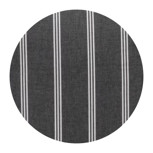 H.O.C.K. Stoff Meterware Outdoor New England black stripes