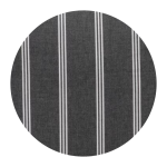 H.O.C.K. Stoff Meterware Outdoor New England black stripes
