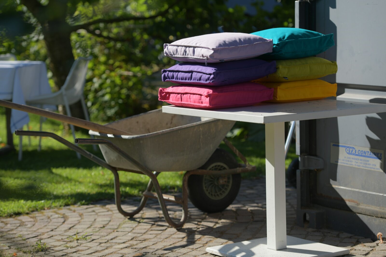 H.O.C.K. Classic Uni Outdoor Sitzkissen CLOU 50x50x5cm lila claro - flieder C117