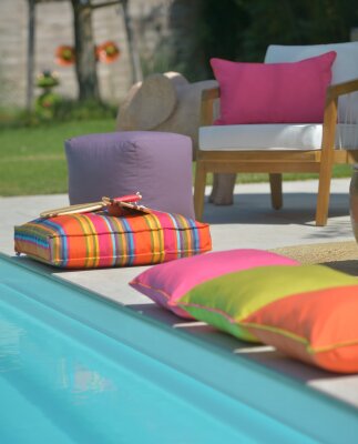 H.O.C.K. Yucatan Outdoor Sitzkissen CLOU 50x50x5cm orange