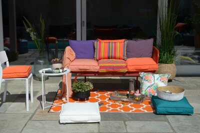 H.O.C.K. Yucatan Outdoor Kissen 50x50cm orange