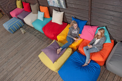H.O.C.K. Classic Uni Outdoor Kissen 70x70cm lindgrün