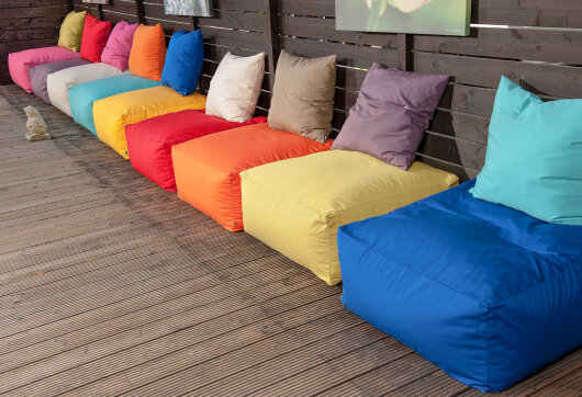 H.O.C.K. Classic Uni Outdoor Kissen 70x70cm himbeer rasperry C57