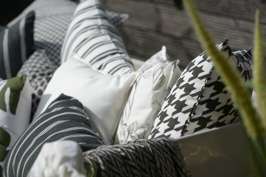 H.O.C.K. Pictave black big Outdoor Kissen mit Keder 50x30cm