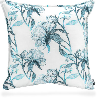 H.O.C.K. Fleur de aqua Outdoor Kissen mit Biese 50x50cm...