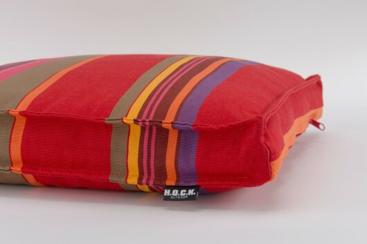 H.O.C.K. Yucatan Outdoor Sitzkissen CLOU 40x40x5cm rot