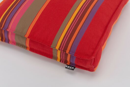 H.O.C.K. Yucatan Outdoor Sitzkissen CLOU 40x40x5cm rot