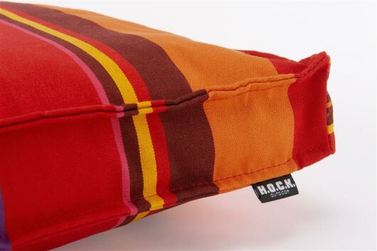 H.O.C.K. Yucatan Outdoor Sitzkissen CLOU 40x40x5cm rot