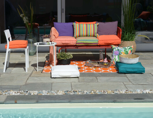 H.O.C.K. Beach Life Outdoor Kissen 50x50 cm  Carioca 001 NINGUNO