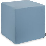 H.O.C.K. Miami Outdoor Cube/ Sitzwürfel 45x45x45cm grau-blau