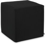 H.O.C.K. Miami Outdoor Cube/ Sitzwürfel 45x45x45cm schwarz