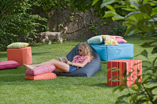H.O.C.K. Caribe Outdoor Kissen 60x40cm weiß