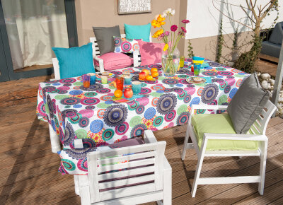 H.O.C.K. Caribe Outdoor Kissen 70x70cm weiß