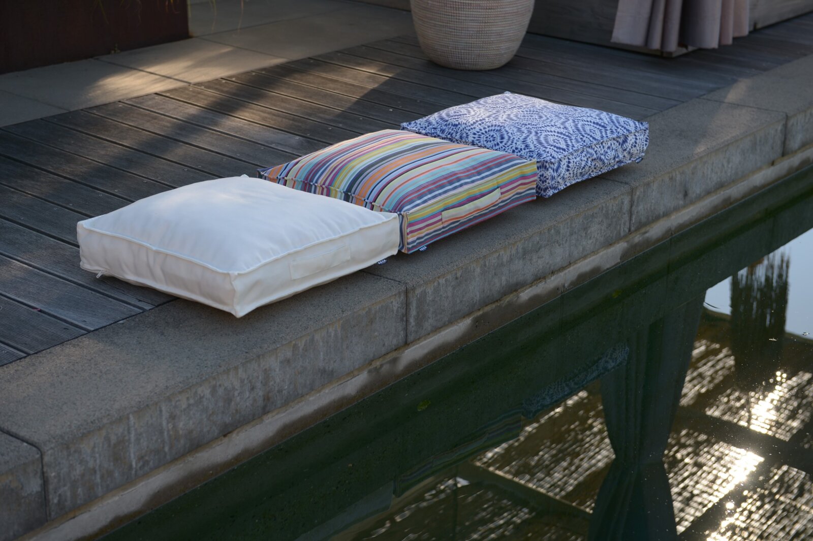 H.O.C.K. Caribe Outdoor Matratzenkissen 50x50x10cm weiß