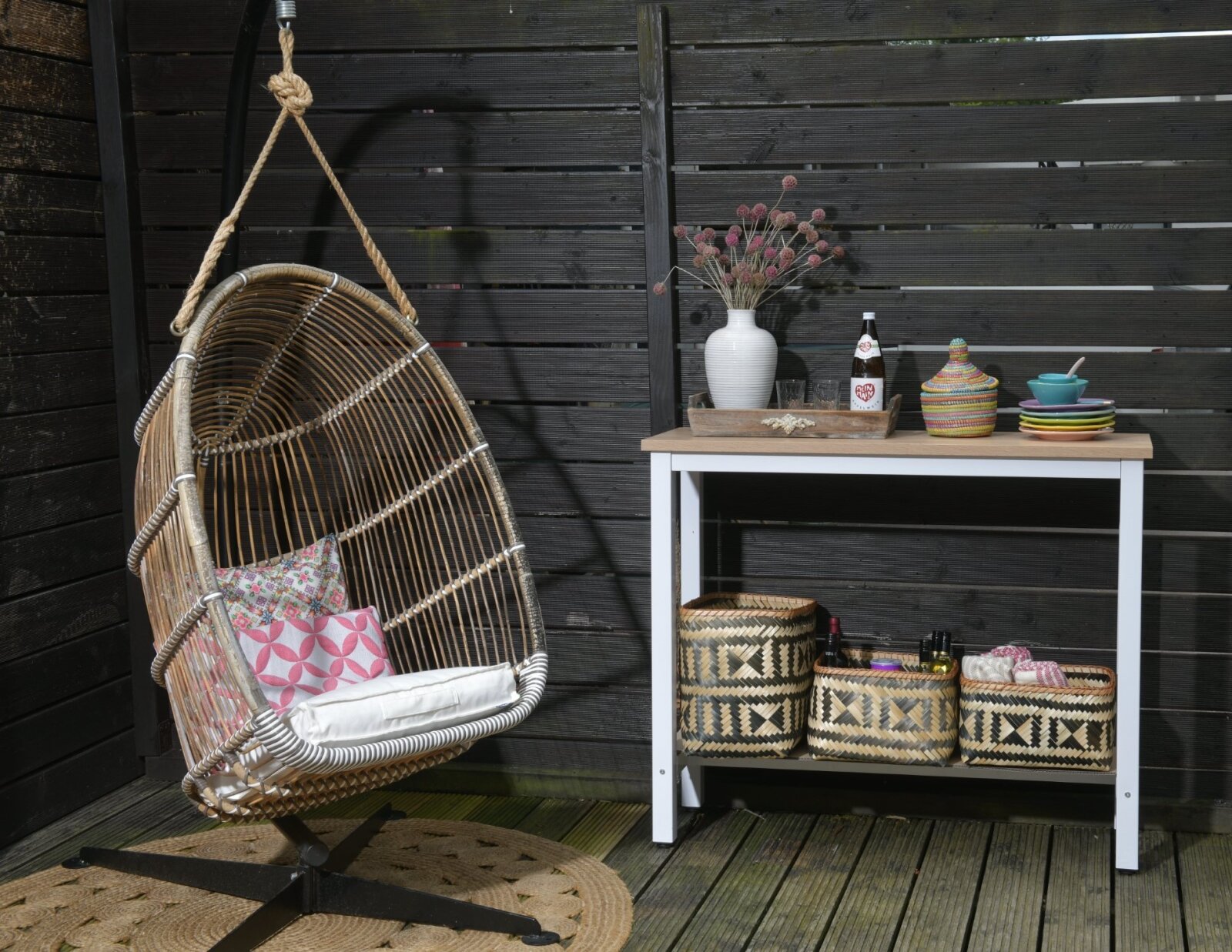 H.O.C.K. Caribe Outdoor Matratzenkissen 50x50x10cm weiß