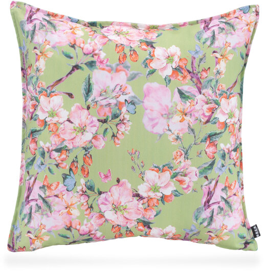 H.O.C.K. Shabby Outdoor Kissen green floral 60x60cm