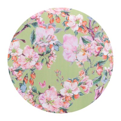 H.O.C.K. Stoff Meterware Outdoor Shabby green floral 