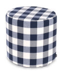 H.O.C.K. Karo Mix Hocker rund Pouf ø45x45cm Hotel...