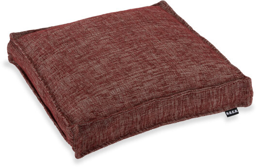 H.O.C.K. Addicted Sitzkissen mit Biese 40x40x5cm bordeaux - rot col. 09