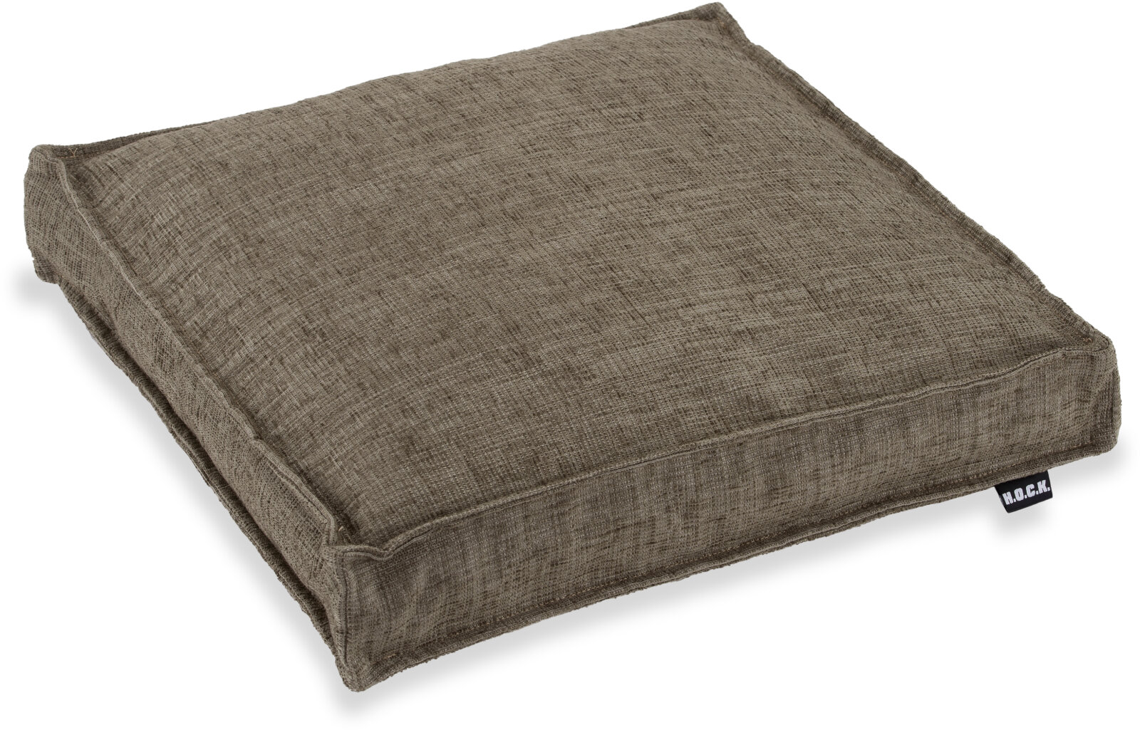 H.O.C.K. Addicted Sitzkissen mit Biese 40x40x5cm taupe col. 04