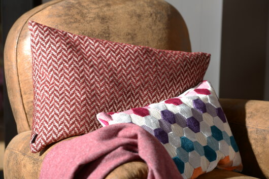 H.O.C.K. Zircono Kissen 60x40cm bordeaux col. 11