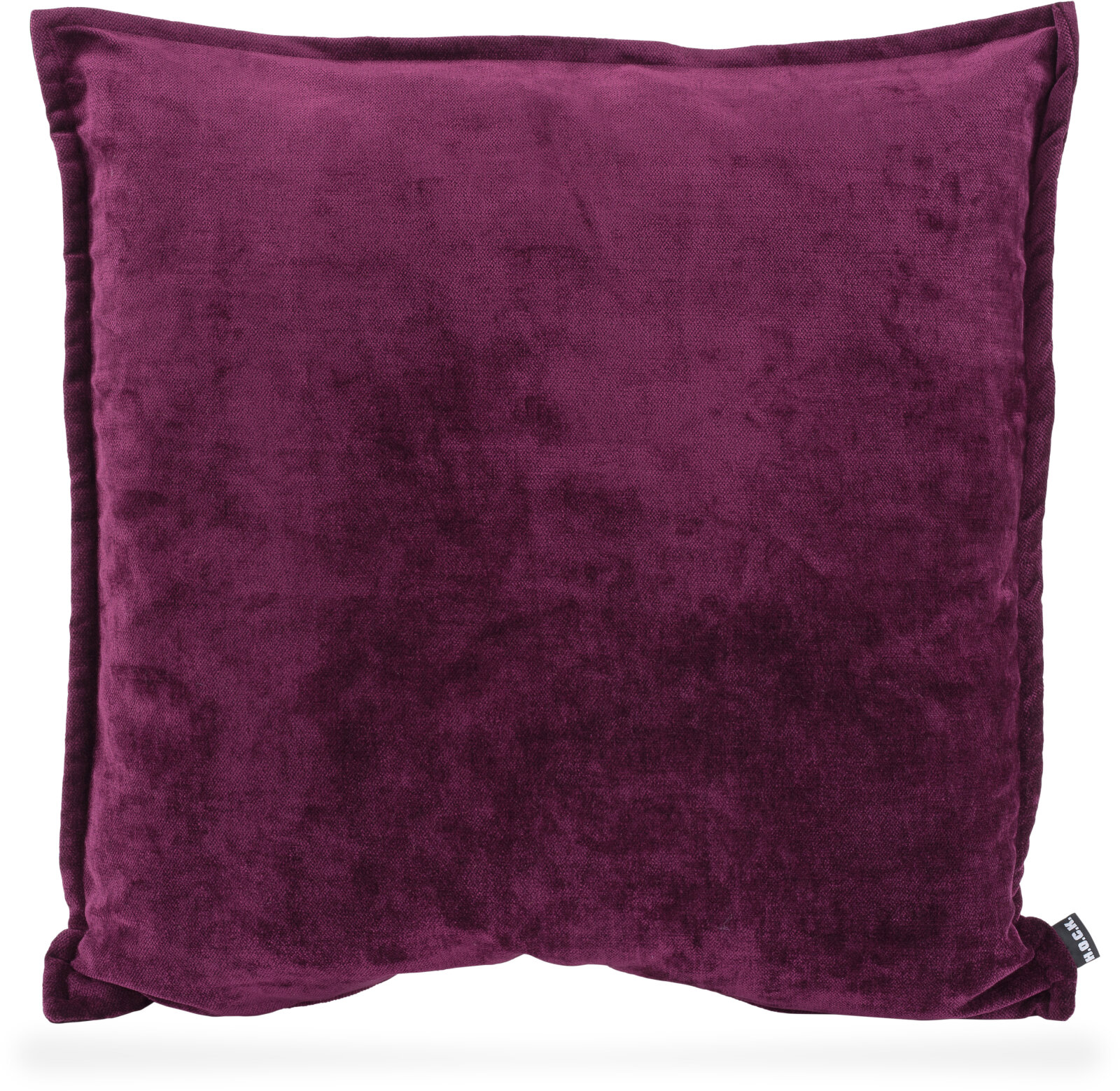 H.O.C.K. Bizantina Kissen 60x60cm mit Wulst aubergine - lila col. 10