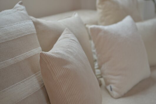 H.O.C.K. Cord Wave Kissen 45x45cm beige col. 34
